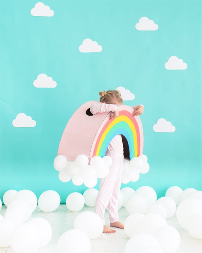 joli déguisement diy pour fille ou garçon do it yourself création carton ballons