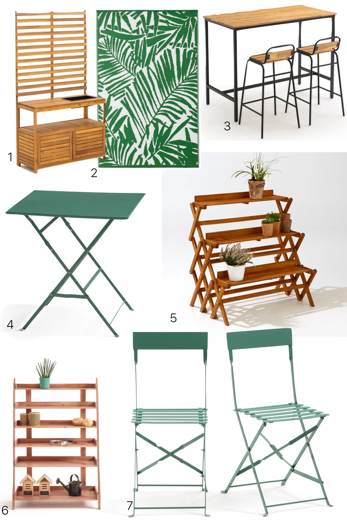 meuble jardin balcon bois design jardiniere pas cher - blog deco - clem around the corner