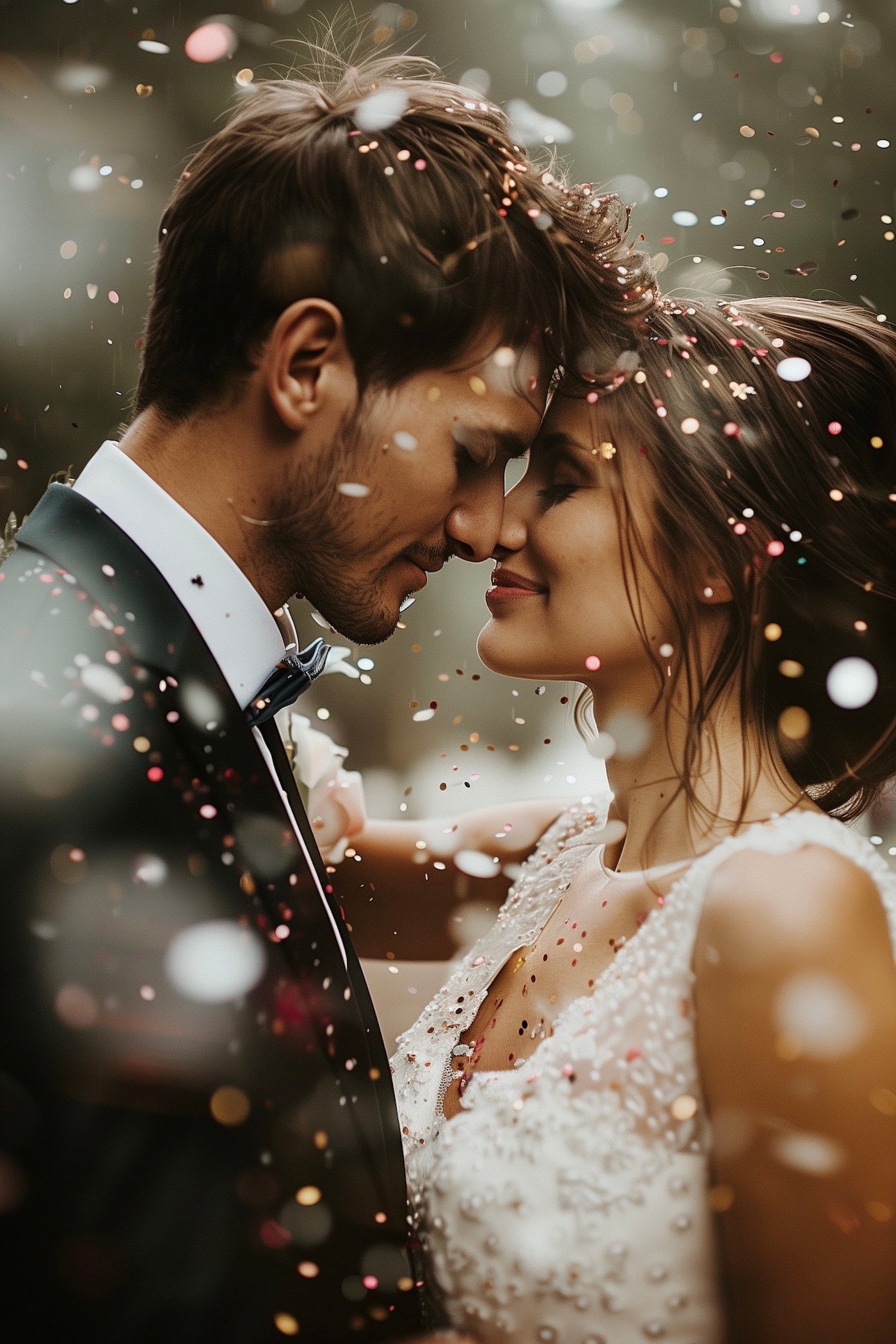 idée décoration fête cérémonie laïque couleurs portrait couple