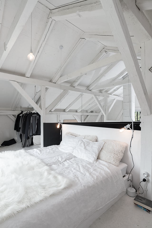 chambre blanche aménagement comble aménagés suite parentale blog décoration intérieure clem around the corner