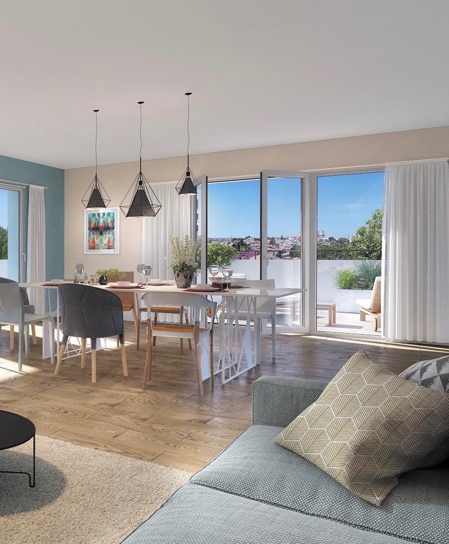 salle à manger design chaise dépareillée moderne scandinave loft industriel table rectangle