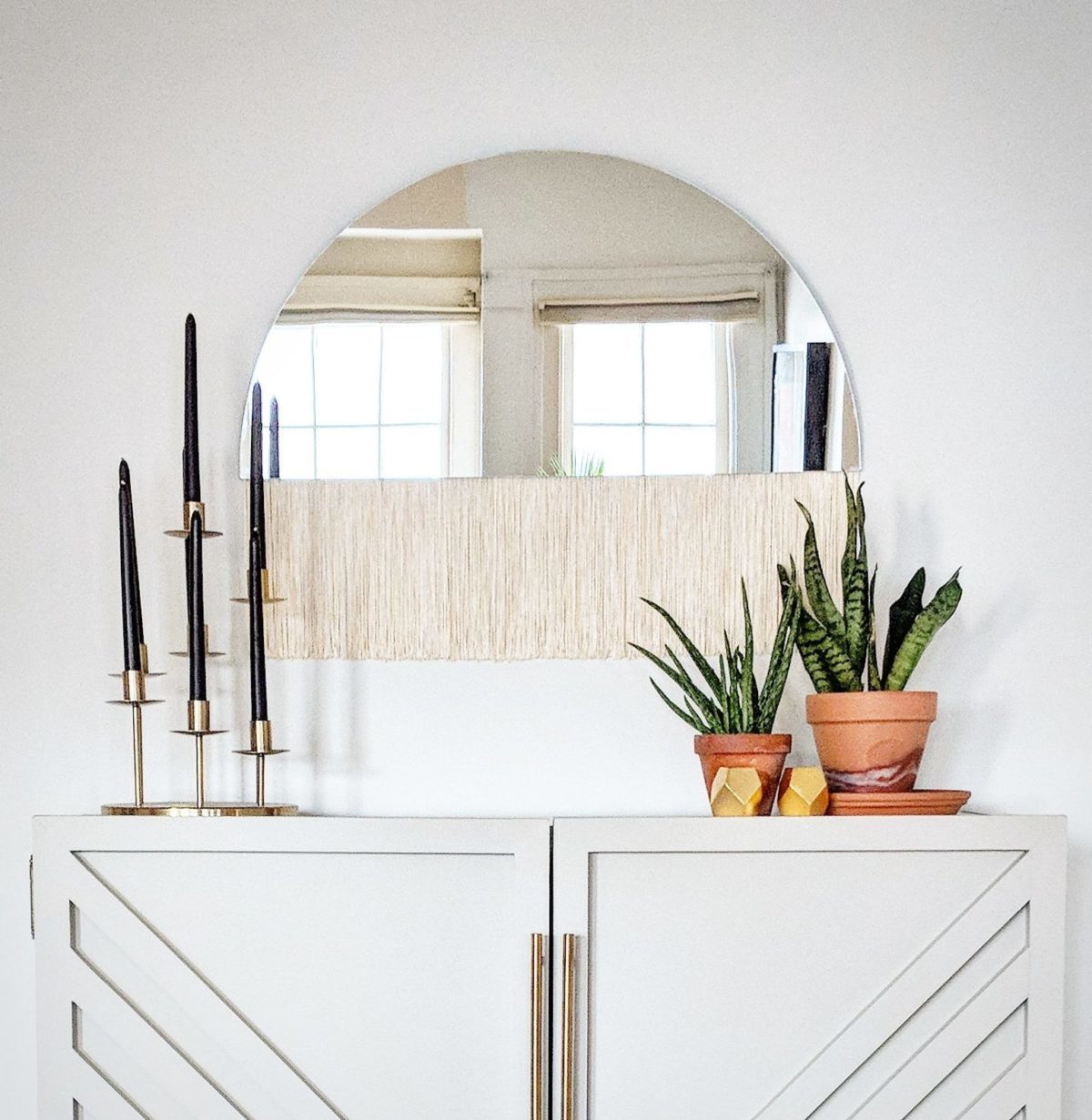 miroir à franges demi lune art déco tendance clemaroundthecorner