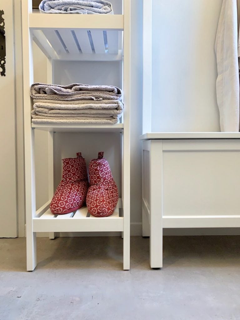 travaux salle de bain sol geflor imitation béton ciré highway dalle vinyle