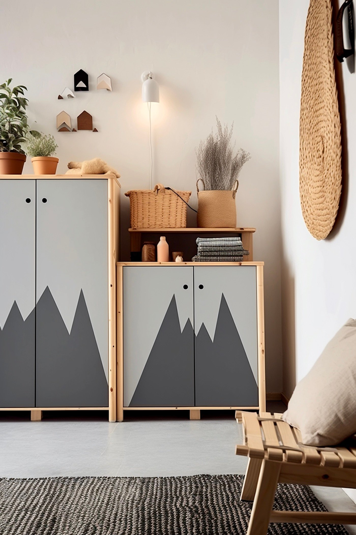 ikea hack ivar personnalisation facile bricolage meuble gris salon élégant