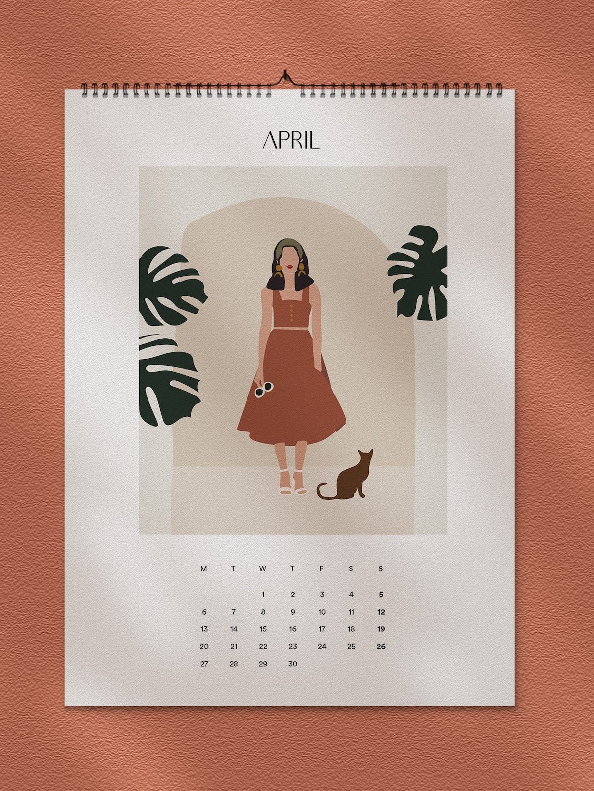 calendrier 2020 original style méditerranéen terracotta blog déco clematc