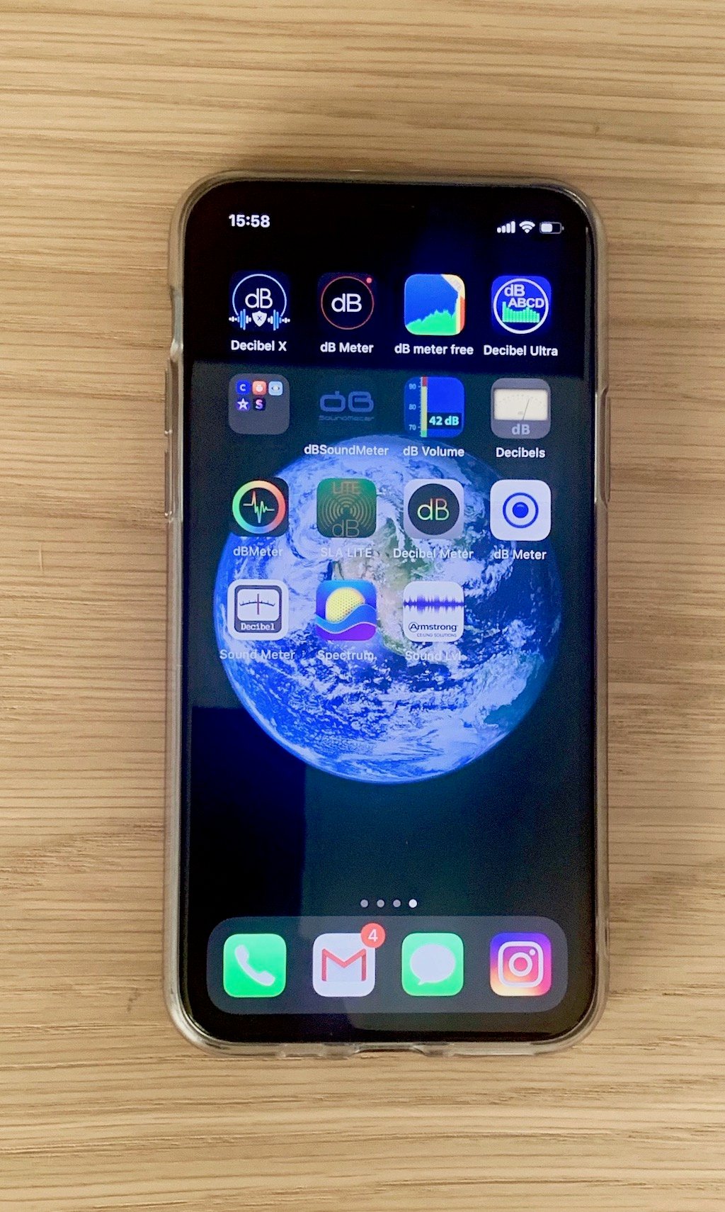 application mobile iphone app test volume sonore decibel isolation acoustique phonique bruit