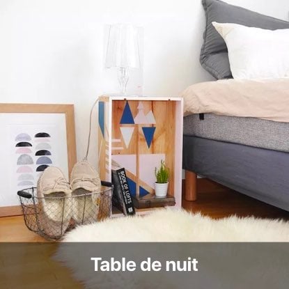 upcycling caisse vin bois table de nuit chevet blog diy décoration intérieur - clem around the corner