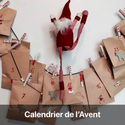 calendrier avent à fabriquer avec enfant pochette facile idée noel