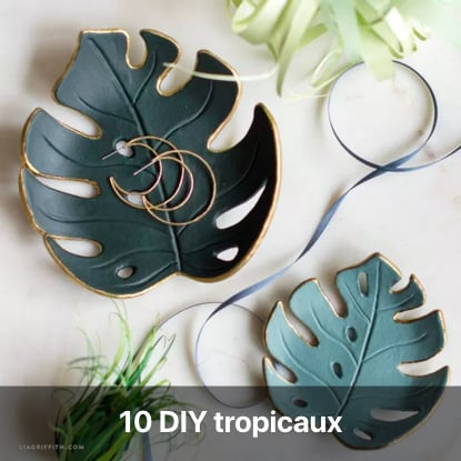 DIY thème tropical tutoriel - blog diy création déco - clem around the corner