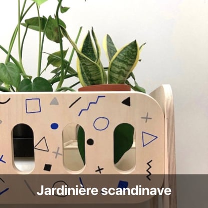 jardinière scandinave tutoriel - blog diy création déco - clem around the corner