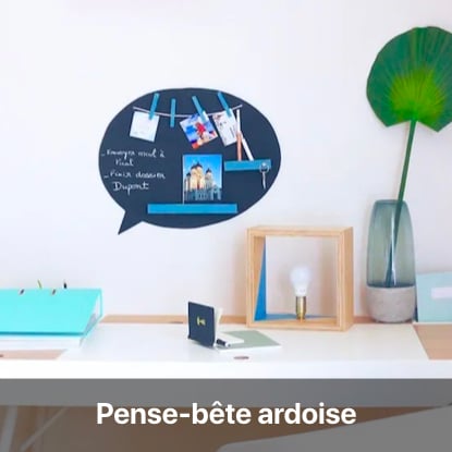pense-bête ardoise tutoriel - blog diy création déco - clem around the corner