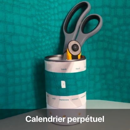 calendrier perpétuel tutoriel - blog diy création déco - clem around the corner