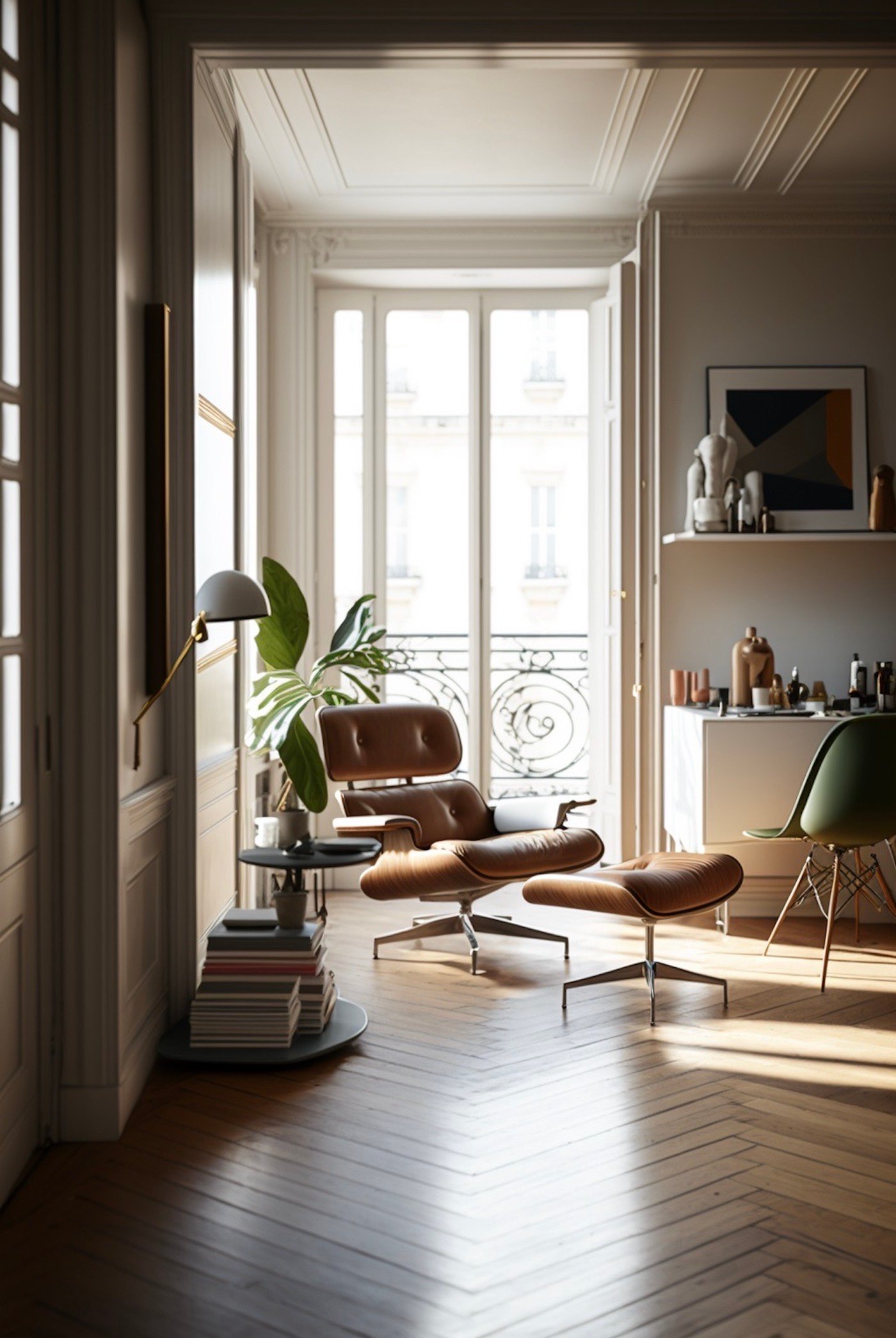 code style déco Paris parquet point Hongrie moulures