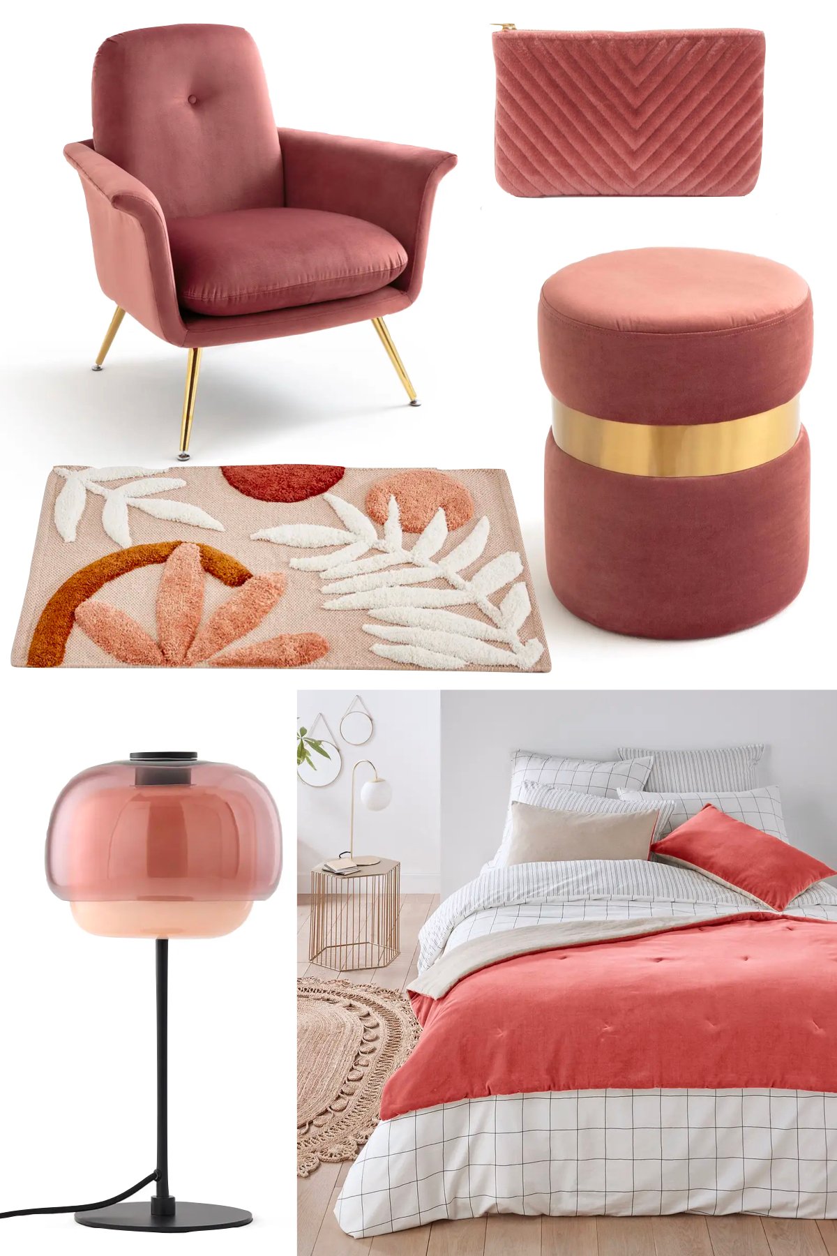 décoration rose chic salon chambre - blog déco clem atc