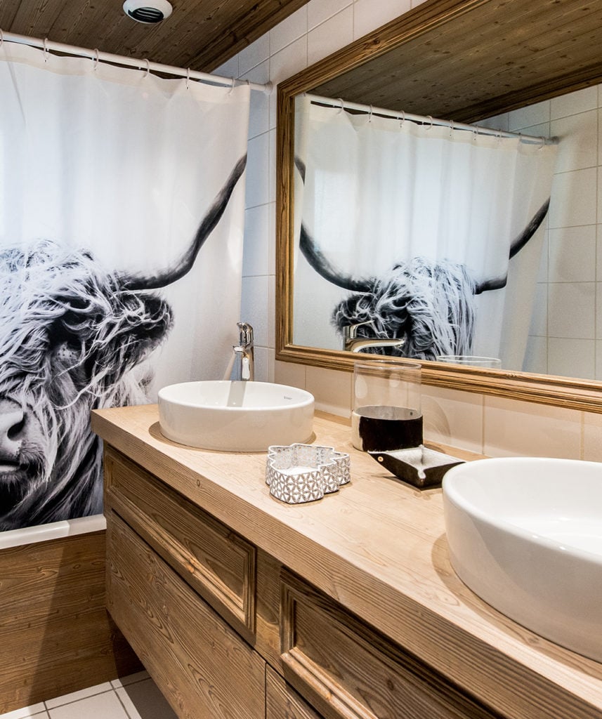 salle de bain double vasque mobilier bois claire