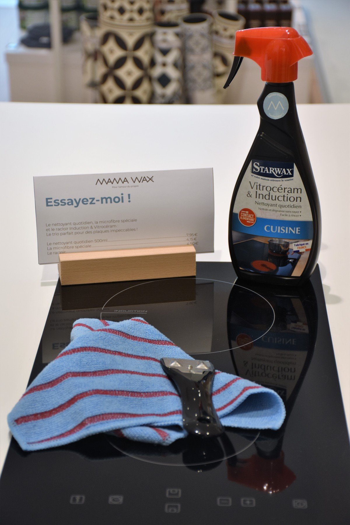 test produit nettoyage starwax mama wax vitrocéramique plaque induction nettoyant crème