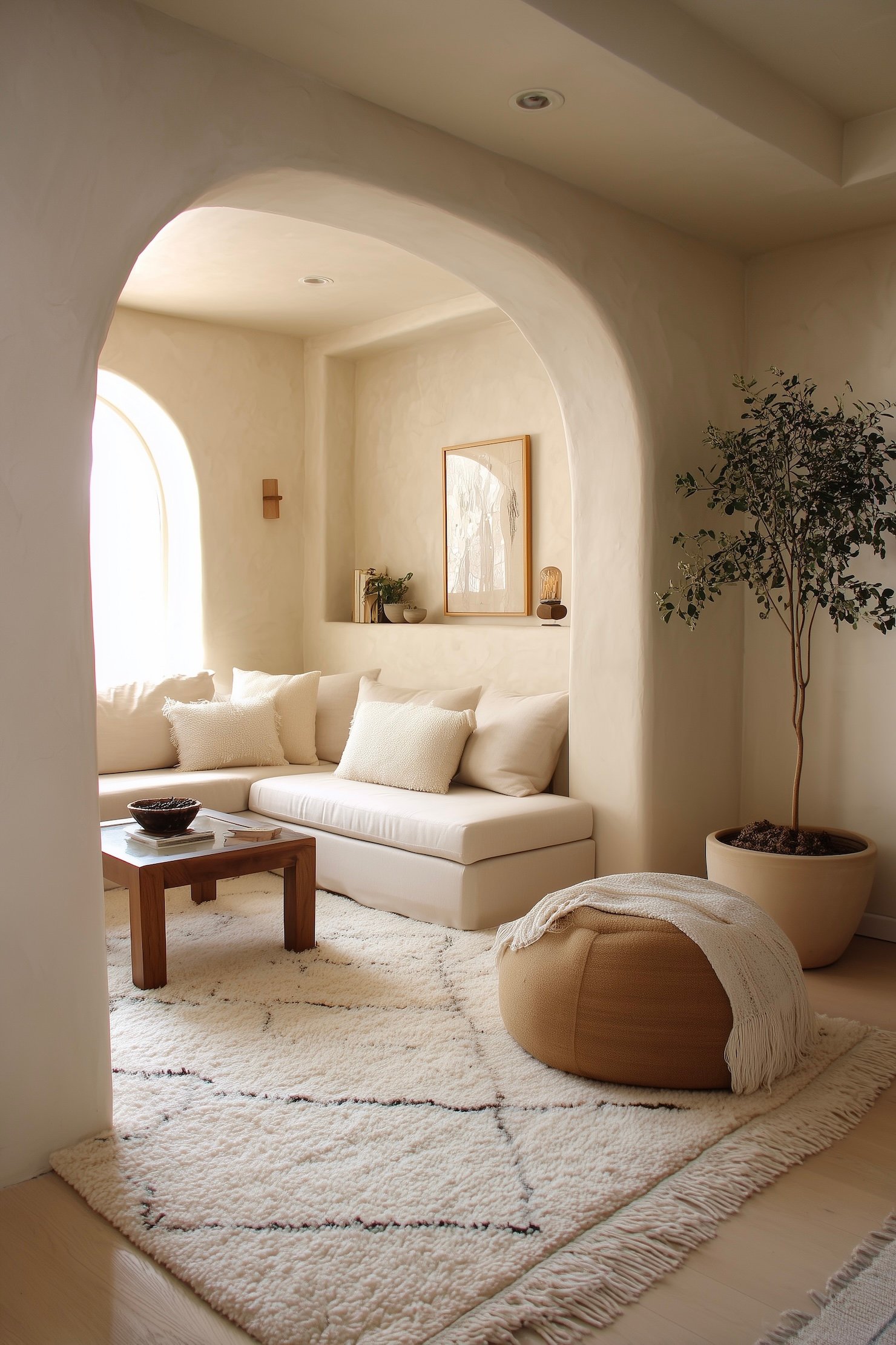 créer coin lounge arche salon confidentiel