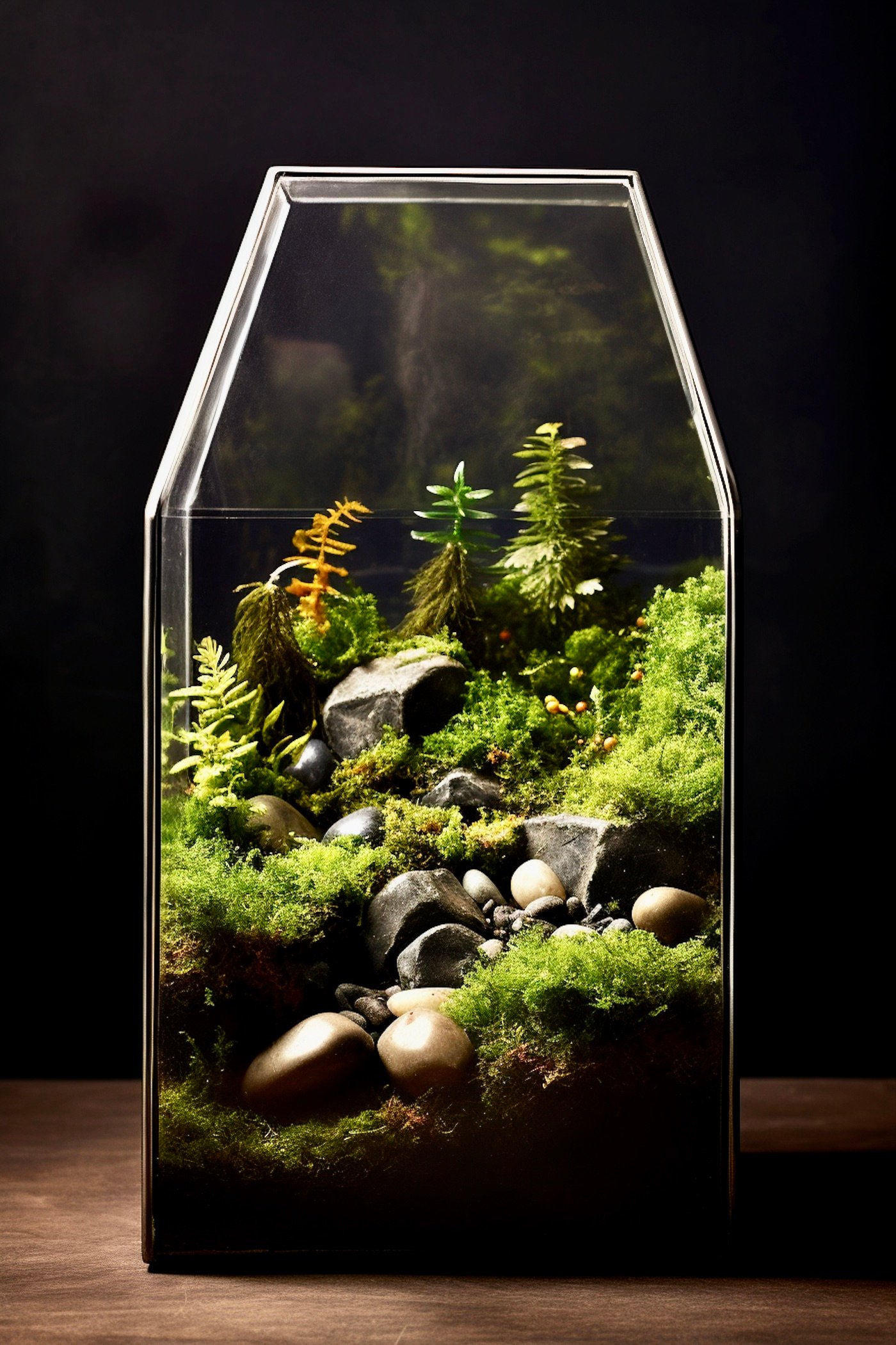 étape facile fabriquer soi-même terrarium mousse