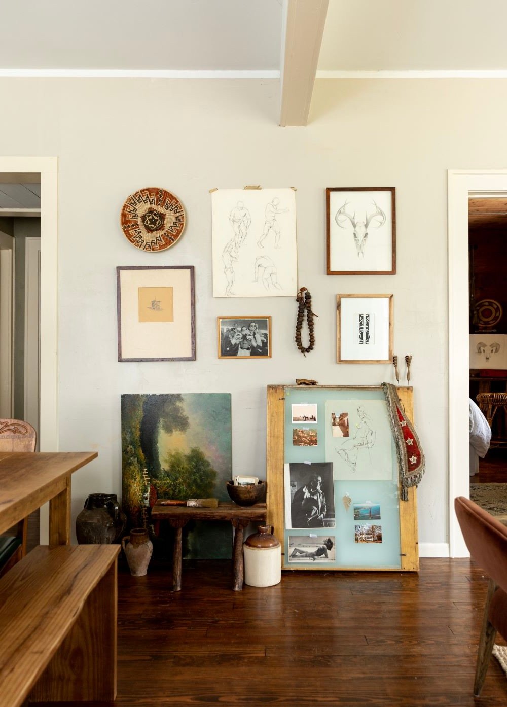 salon décoration style brocante rétro