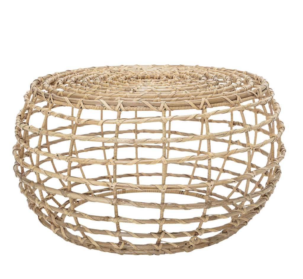 table basse baril rotin naturel bloomingville