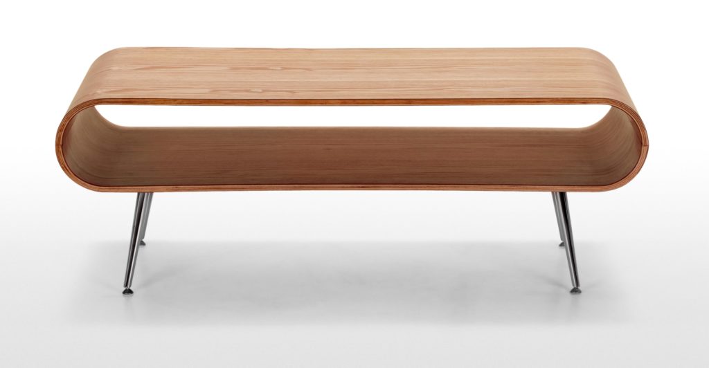 table basse design pas chère bois métal ovale - blog déco - clem around the corner