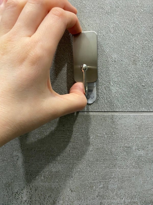 crochet métal de salle de bain 3m command