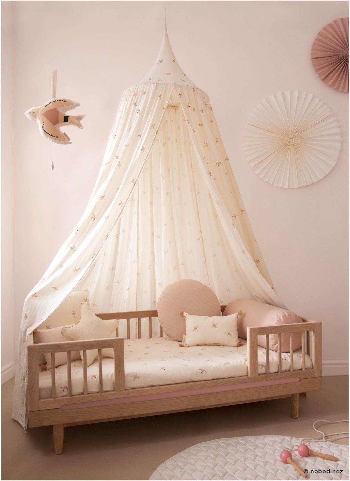 déco oiseau mobile cadeau chambre bébé fille rose - blog décoration - clem around the corner
