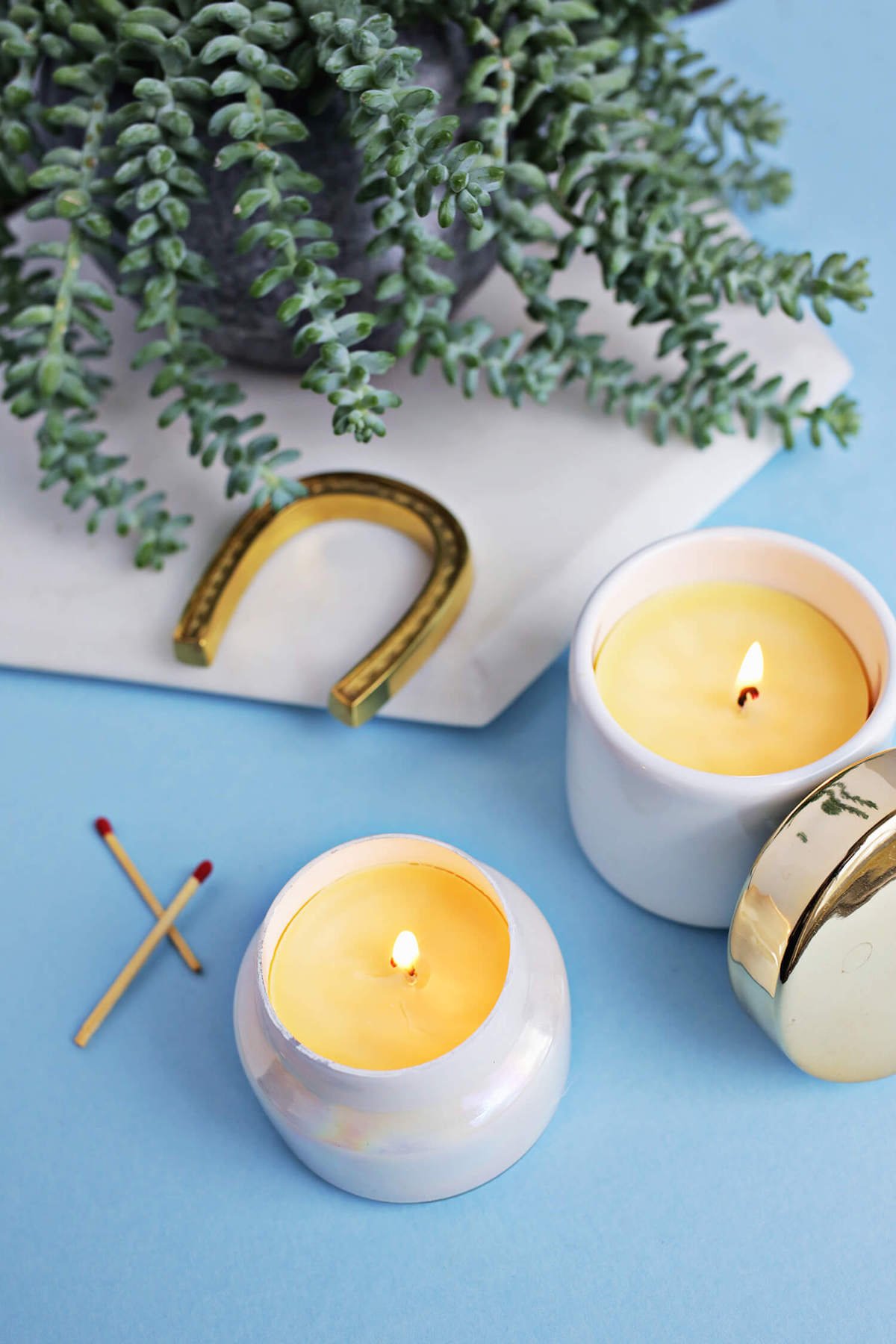 bougie naturelle candle beewax - blog déco - clematc