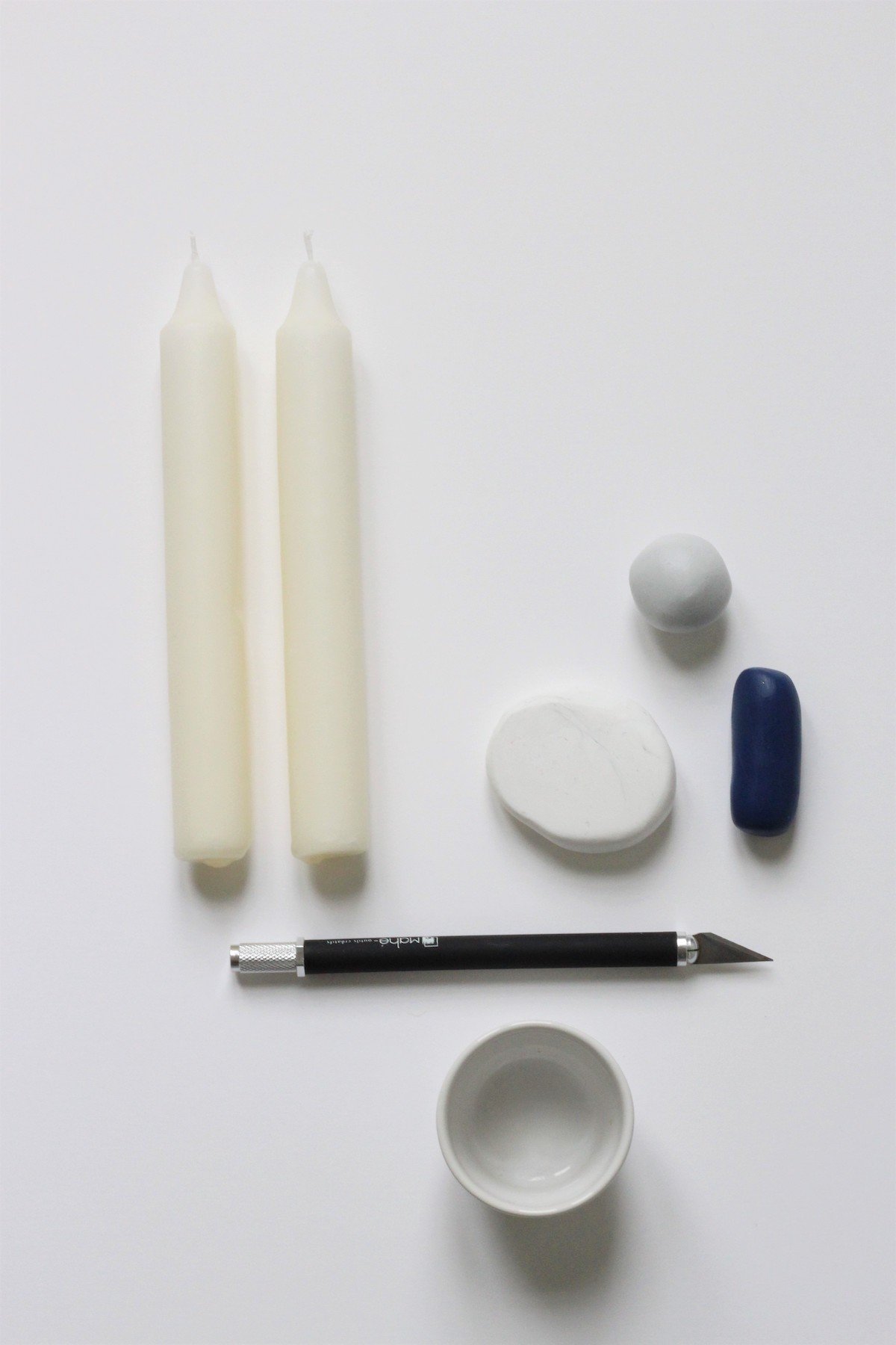 comment fabriquer bougeoir style scandinave décoration en pate fimo