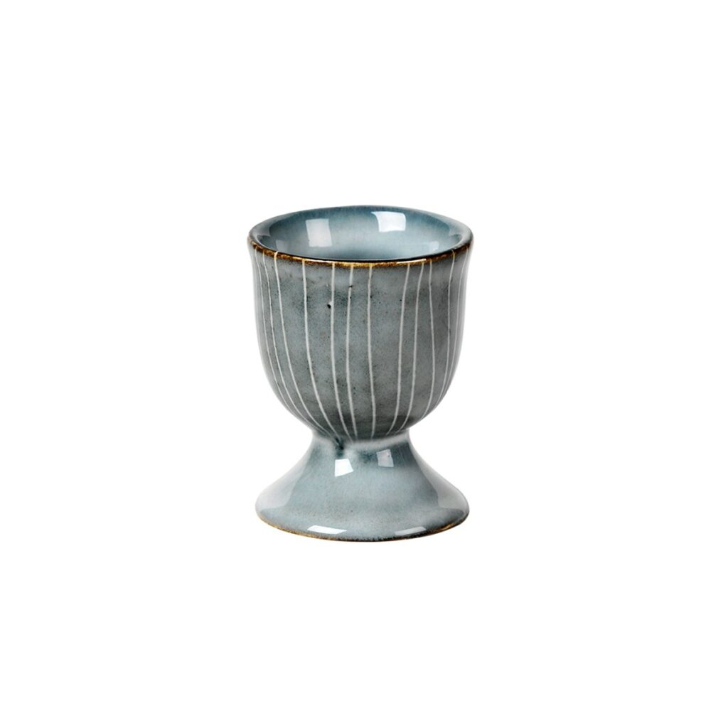 coquetier broste copenhagen gris bleu effet artisanal