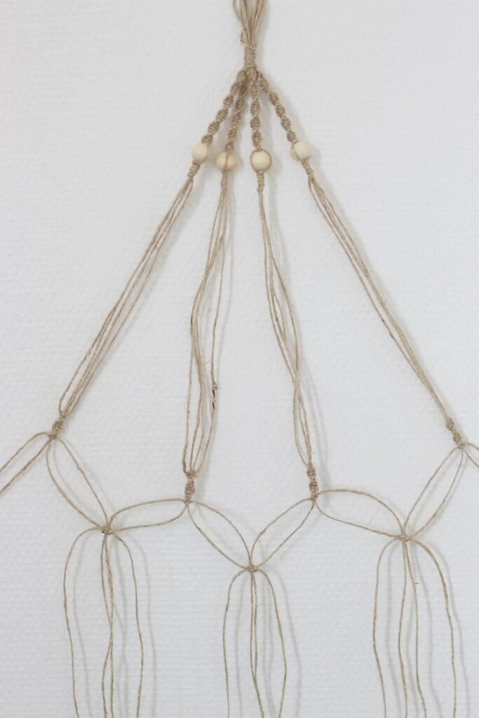 créer un porte-plante en macramé diy corde nouer technique facile