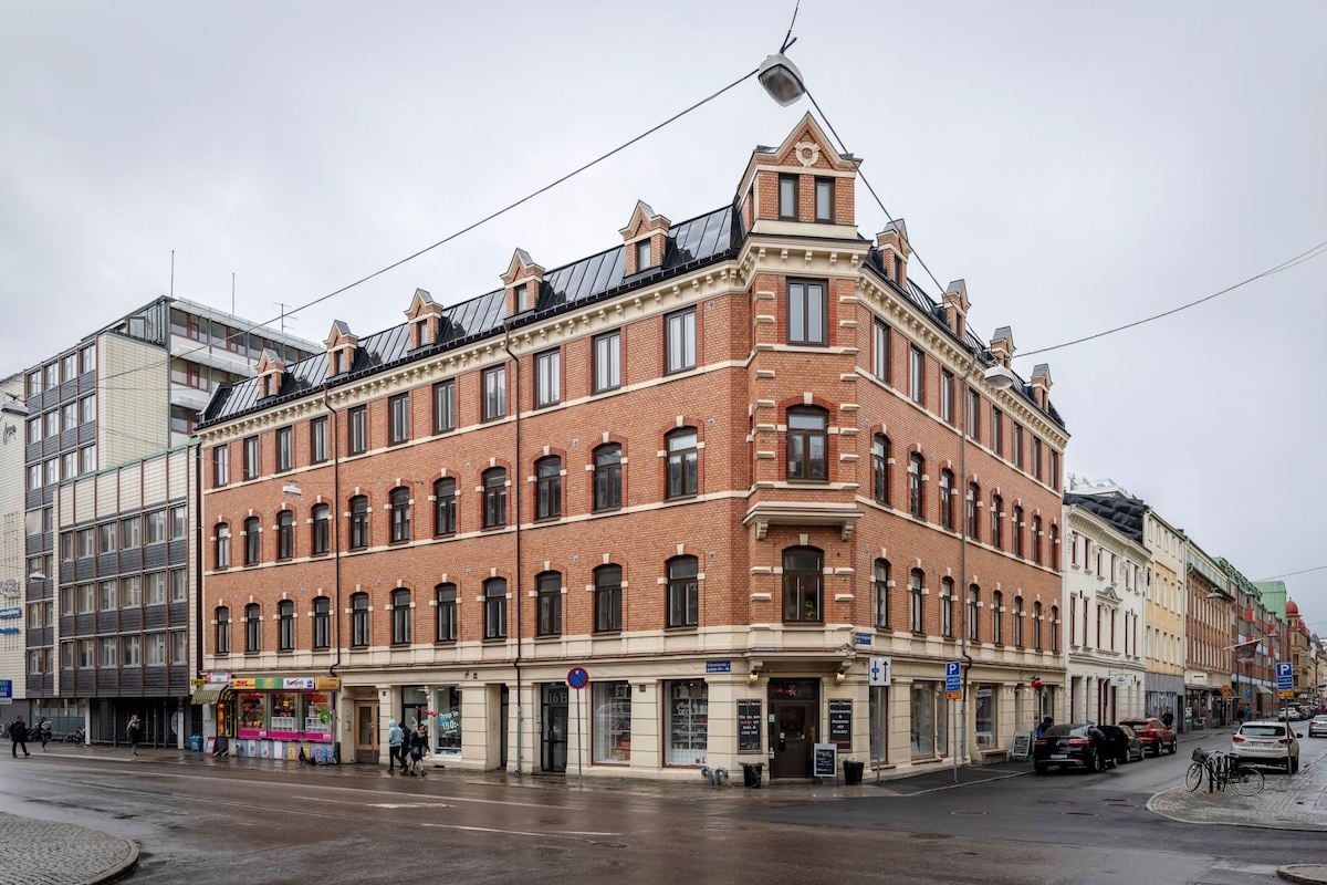 immeuble années 1880 Linnestaden Goteborg quartier Linné brique pierre