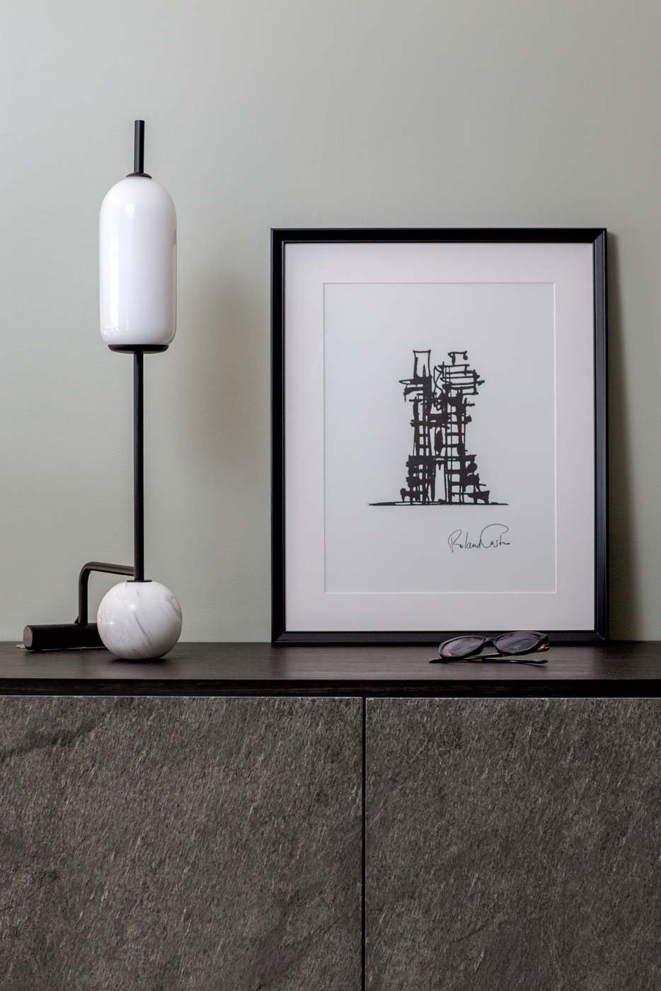 comment aménager petite entrée chic noir blanc décoration singulière