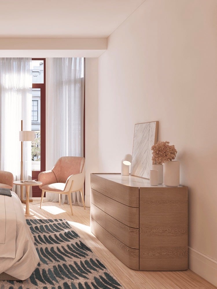 commode bois marbre chambre cosy nature reposante confort astuce blog clem around the corner