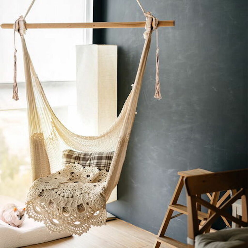 hamac intérieur chaise suspendu fauteuil suspendu siège fauteuil - blog déco - clemaroundtheocrner