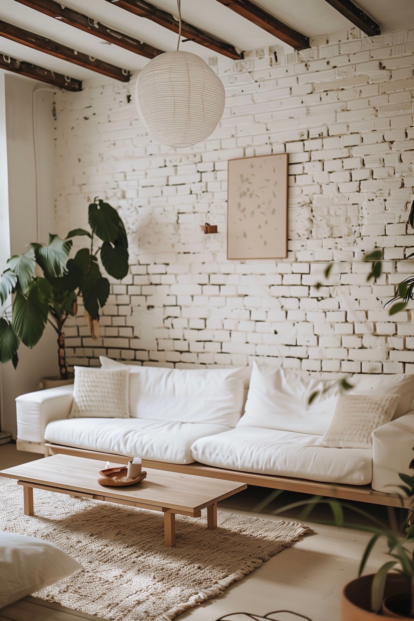 maison campagne salon scandinave déco blanche lumineuse