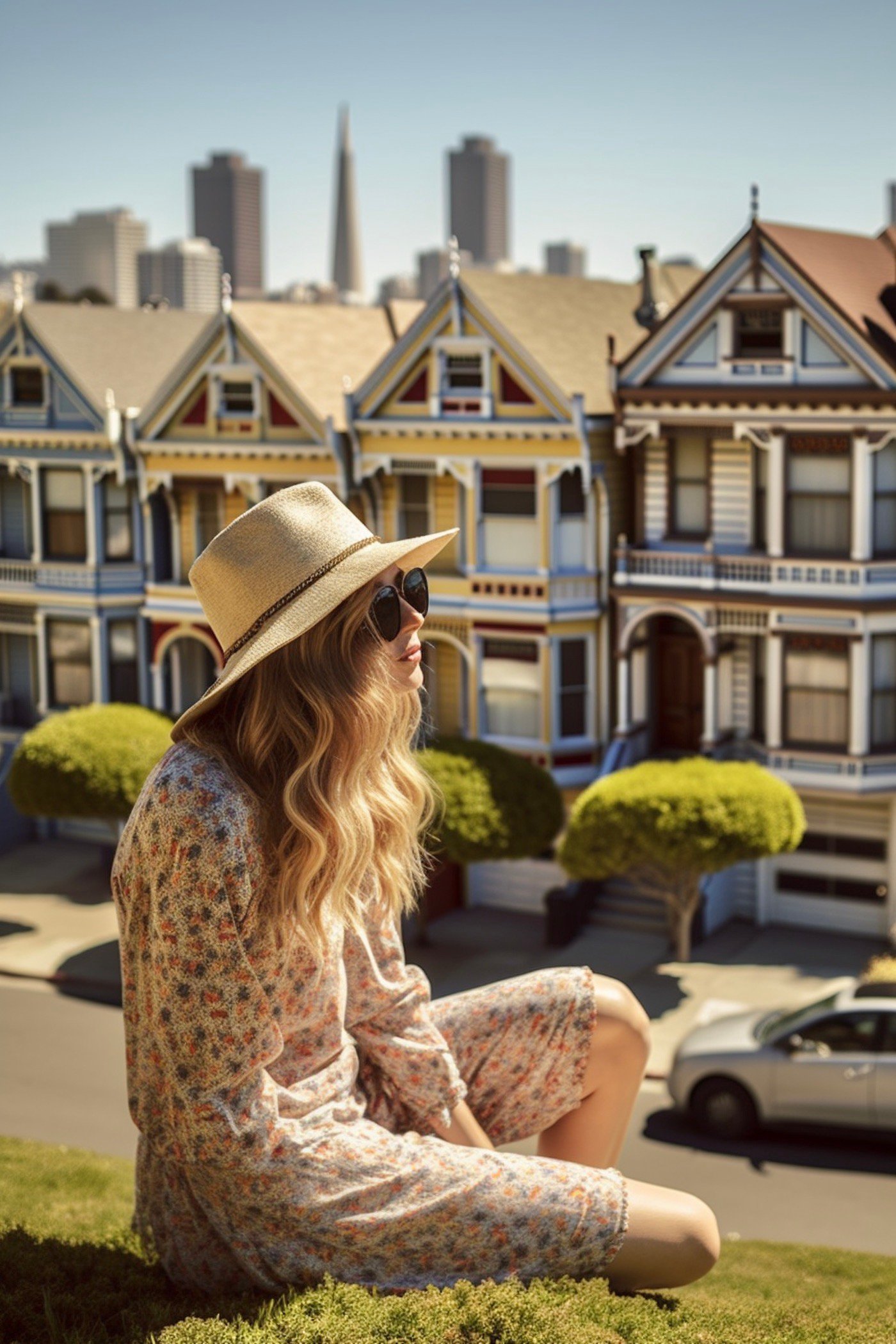 photo souvenir voyage San Francisco maison couleur