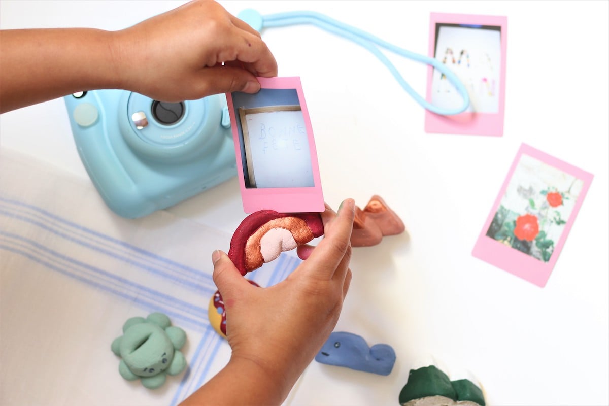 porte-photos en pâte à sel idée diy cadeau fête des mères