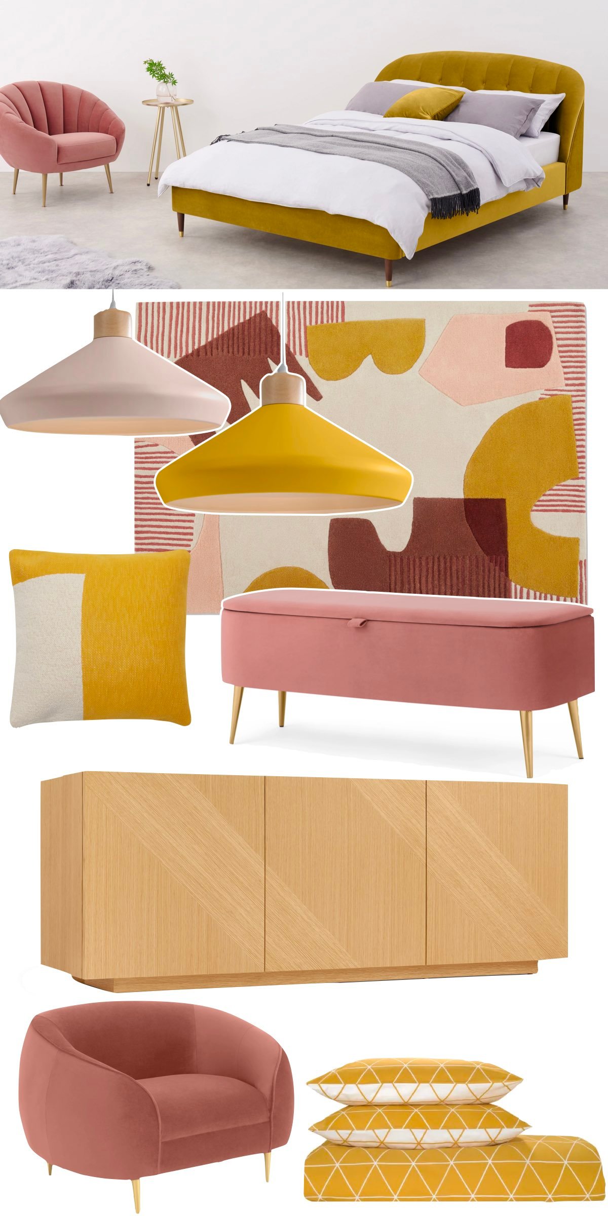 tendance déco 2021 couleur ocre chambre - blog décoration intérieure - clemaroundthecorner