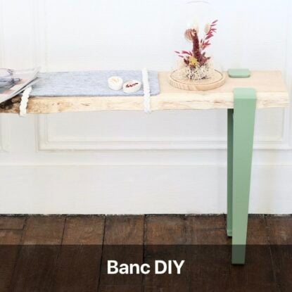 banc d'entrée diy en bois scandinave à fabriquer soi-même