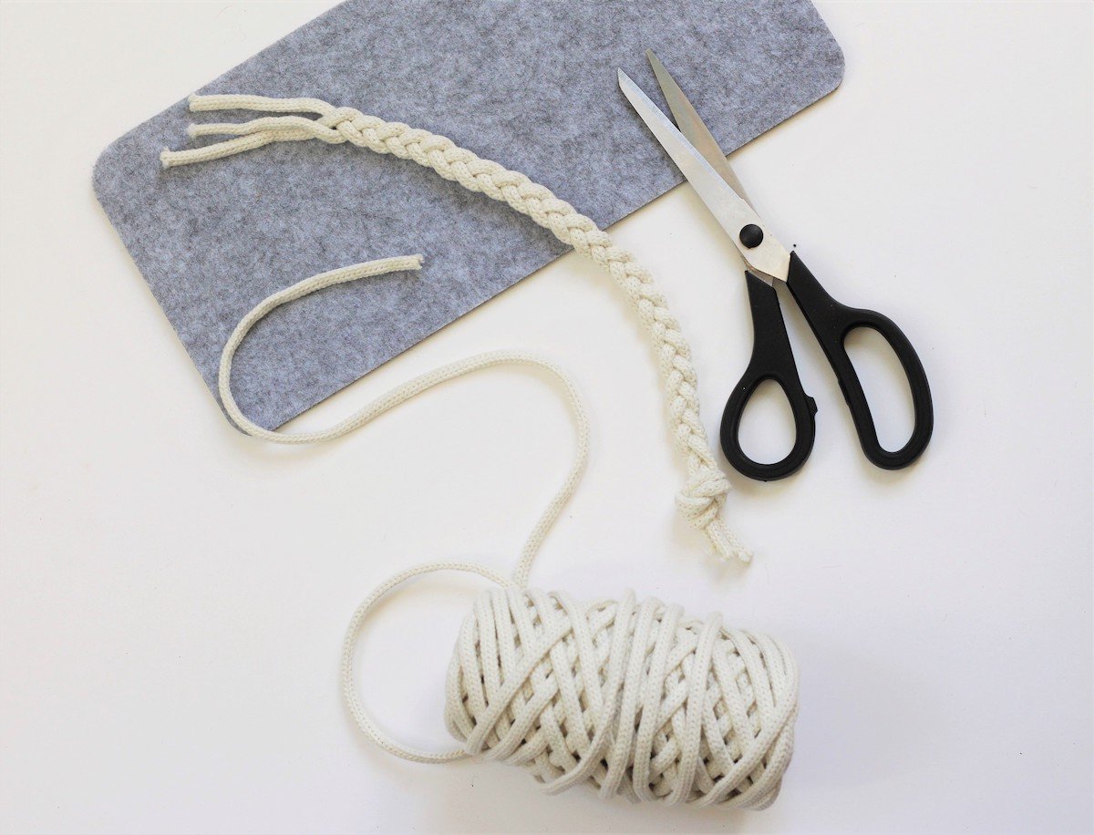 que faire chute corde feutrine sans couture tutoriel diy