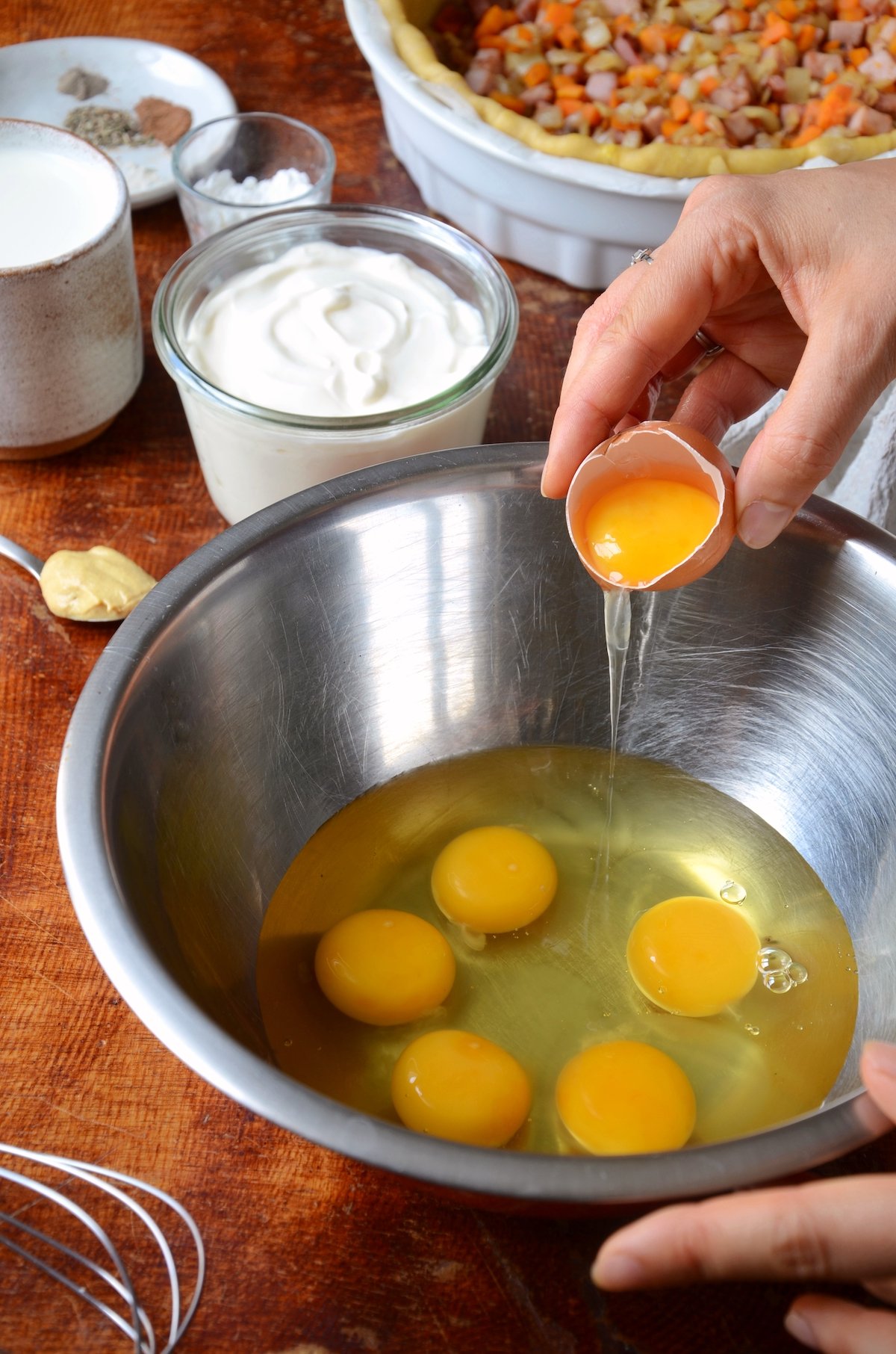 recette appareil quiche épaisse moelleuse nombre oeuf équilibrée alimentaire