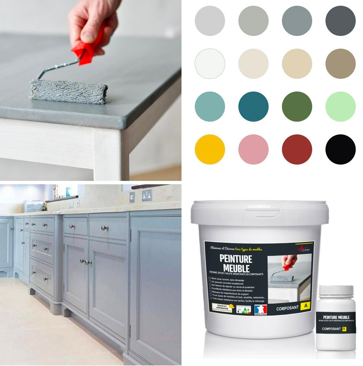 refaire cuisine home staging relooking peindre meuble façade couleur - blog déco