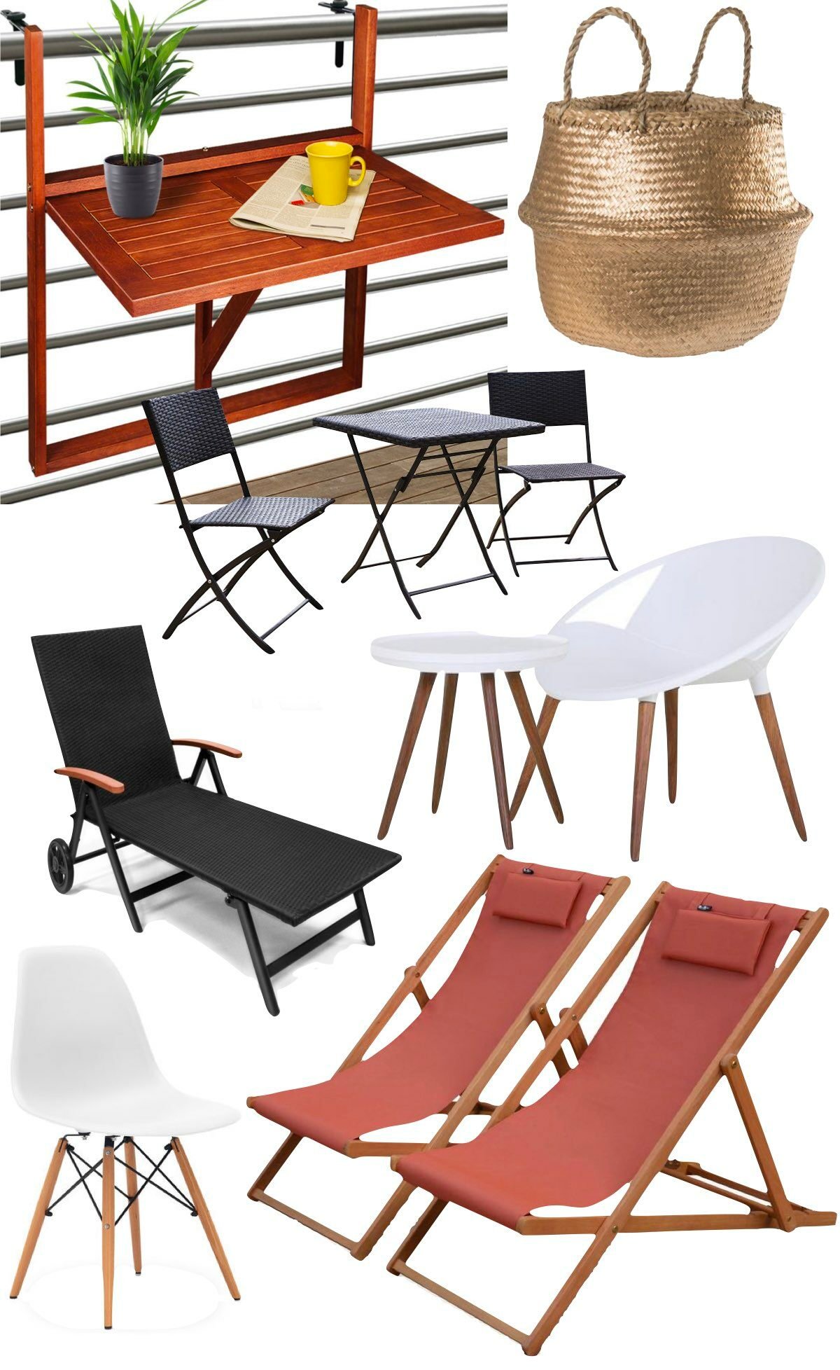 soldes 2020 manomano meuble balcon étroit transat pliable