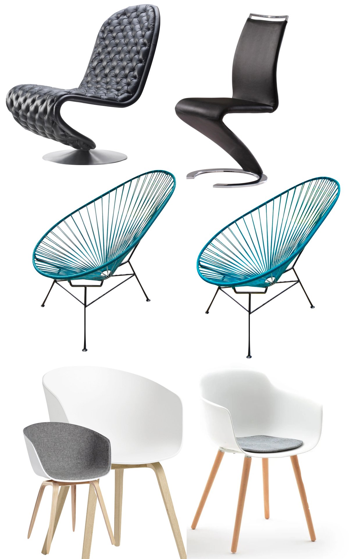 chaise original pas chère cuir scoubidou fauteuil célèbre - blog déco - clemaroundthecorner