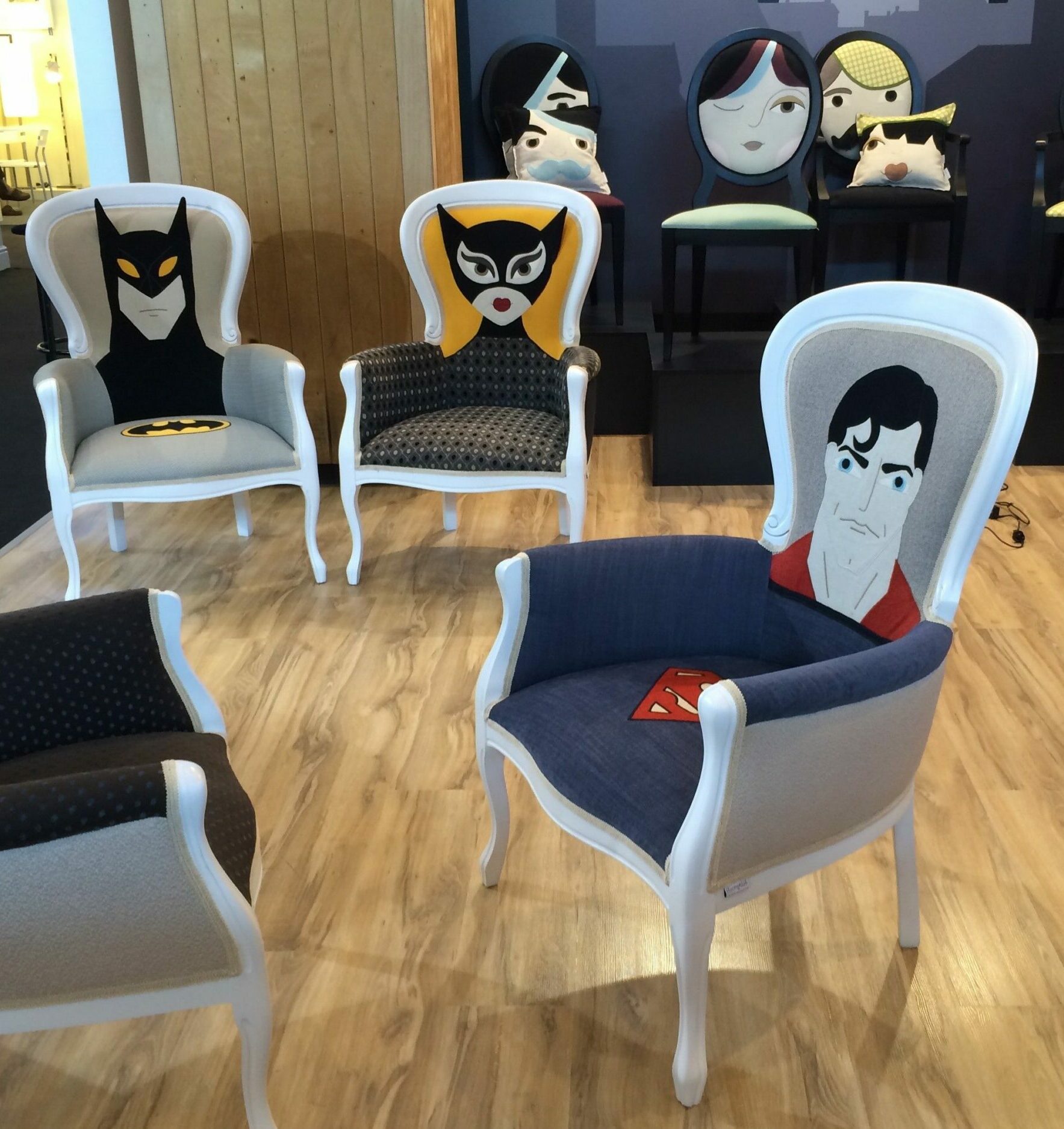 chaise originale personnalisée fauteuil louis super hero batman