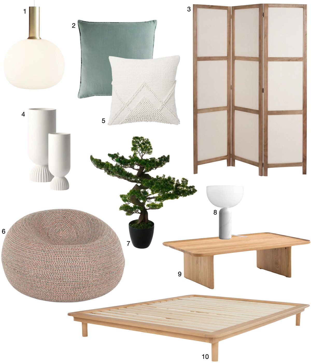 déco japonaise pouf table basse paravent bois bonsaï blog clematc