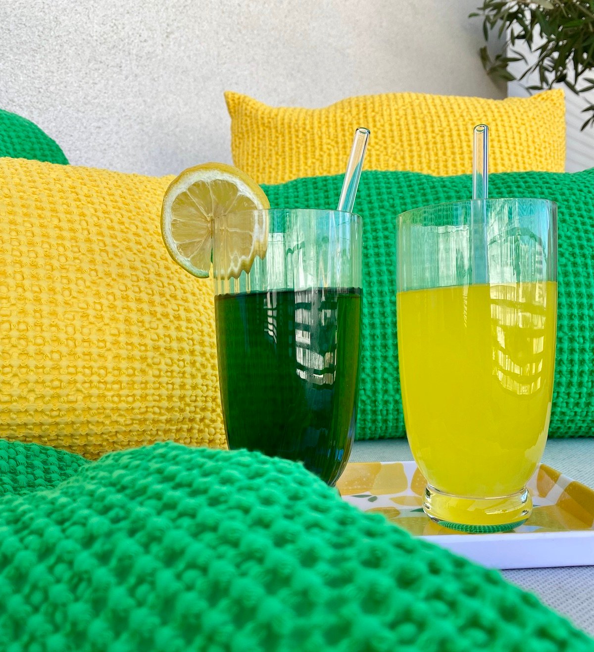 idée cocktail sans alcool jaune vert désaltérant canicule frais