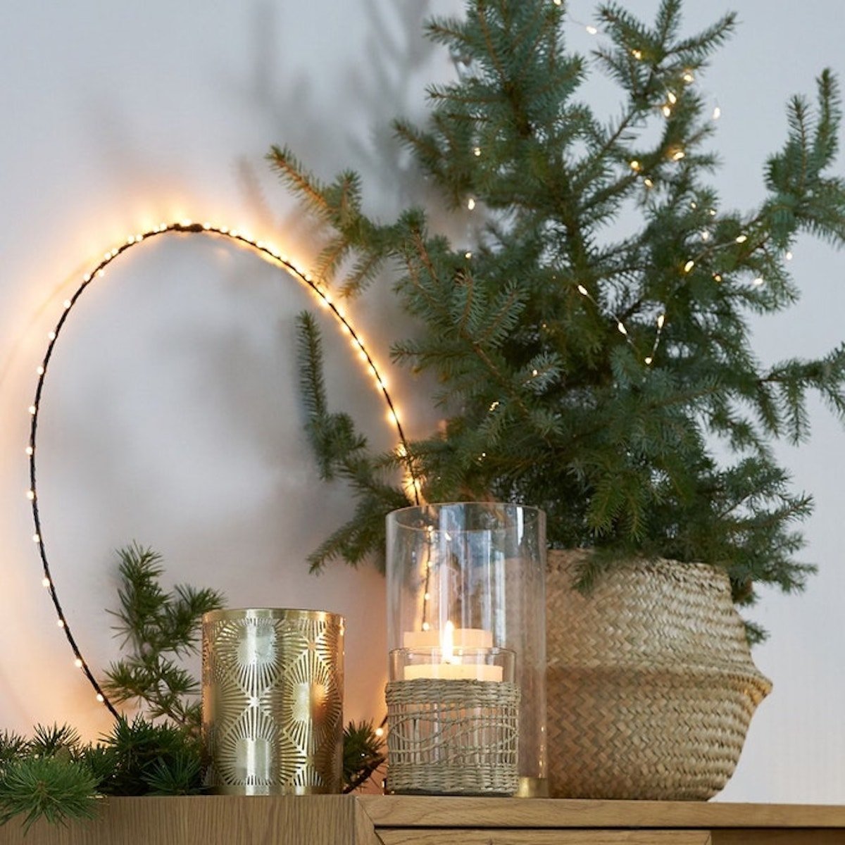 cercle lumineux bougeoir doré déco cocooning - blog - clematc