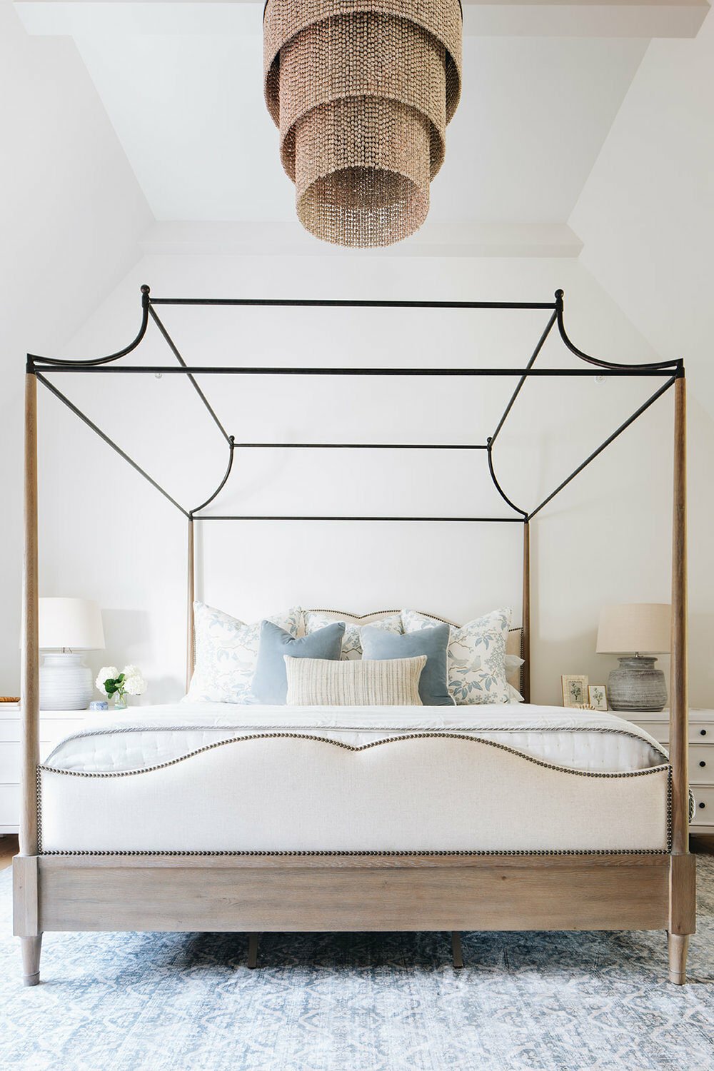 chambre ferme rénovée rustique rétro moderne cosy beige blanche